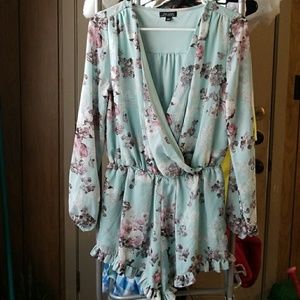 Floral print romper